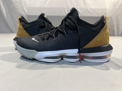 Nike LeBron 16 Low Shoes Mens Size 9.5 Black Basketball Sneakers CI2668-001