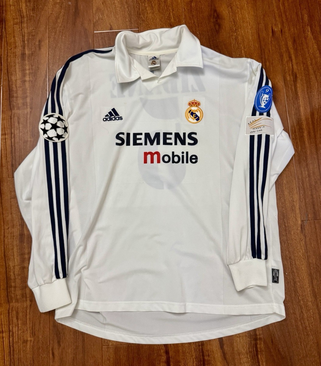 Zidane, 2002-03 Real Madrid Champions League Issue Un Worn Shirt