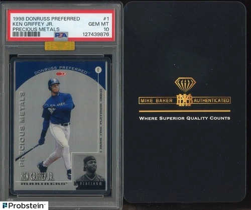 1998 Donruss Preferred Precious Metals #1 Ken Griffey Jr HOF PSA 10 ICONIC