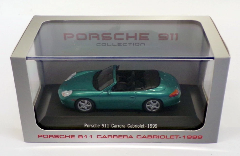 Atlas Editions escala 1/43 7 114 017 - 1999 Porsche 911 Carrera - verde met - Imagem 4 de 4
