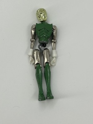 Vintage Micronauts Space Glider Action Figure Mego Green Gold Silver AS IS