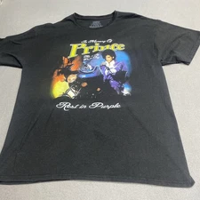Prince Rest In Purple Memorial Rest In Peace RIP Mens T Shirt 2016 Black