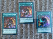 SR10-EN041 Unauthorized Reactivation Super Rare 1st Edition NM Yugioh Holo x3