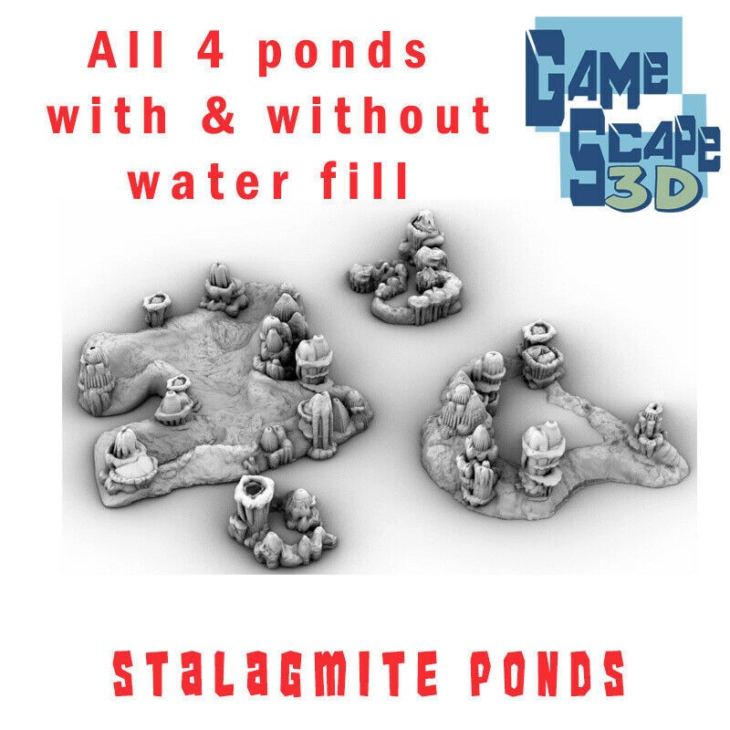 Décor Gamescape Stalagmites terrain minier miniature pour jeu de figurines de plateau
