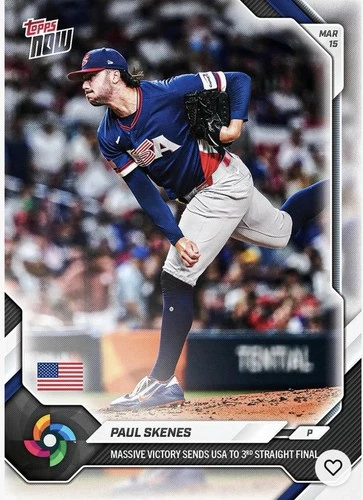 New ListingPAUL SKENES - 2026 World Baseball Classic Topps NOW - Card 35