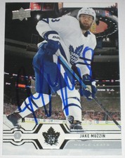 JAKE MUZZIN SIGNED 19-20 UPPER DECK TORONTO MAPLE LEAFS CARD AUTOGRAPH AUTO!!