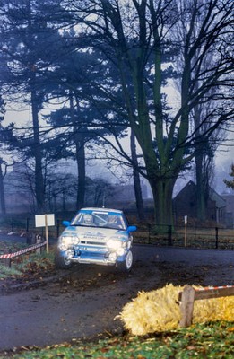 Ingvar Carlsson Per Carlsson Mazda 323 4WD RAC Rally on November 1- Old Photo 1