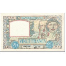 [#602602] France, 20 Francs, 20 F 1939-1942   Science et Travail  , 1940, 1940-0