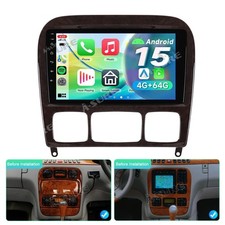 4+64G Android 15 AutoRadio CarPlay Navi DSP Für Mercedes S Klasse W220 1999-2005 4+64G Android 15 AutoRadio CarPlay Navi DSP Für Mercedes S Klasse W220 1999-2005