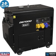 Sealey Professional 7000W Diesel Generator 4-Stroke Engine 110/230V - DG7000