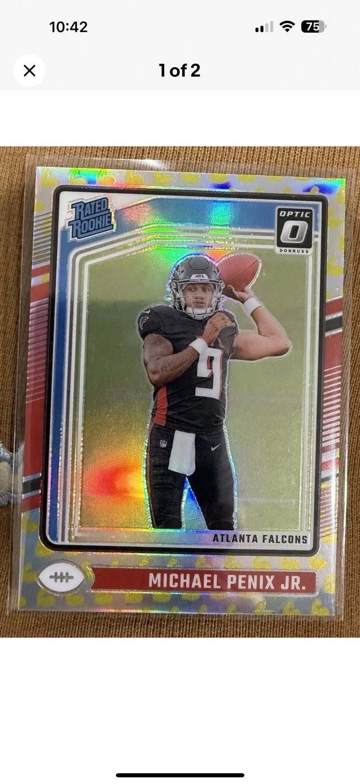 2024 Panini Donruss Optic Flex #279 Michael Penix Jr. Rated Rookie /149