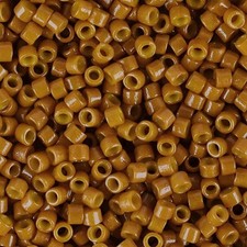 Miyuki Delica Seed Beads Size 11/0 Duracoat Opaque Toast 7.2GM Tube DB2110