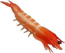 Tustao Red Fake Shrimp Model Artificial Shrimps Figures Realistic 