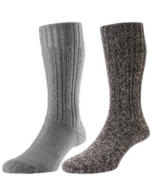 HJ Hall Merino Wolle Stiefel Socken