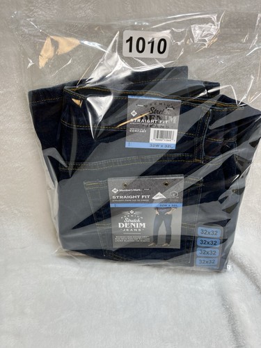 NEU MIT ETIKETT MEMBER'S MARK GERADE PASSFORM PREMIUM STRETCH DENIM BLAU HERRENJEANS 32 X 32 NEU! - Bild 6 von 6