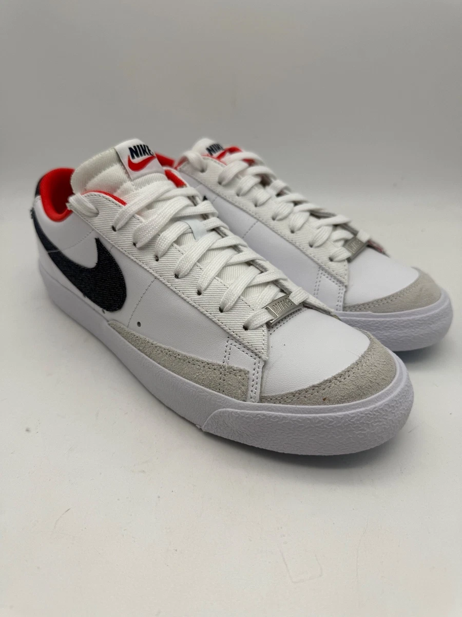 Nike Blazer Low “USA Denim” Mens Shoes US 10.5 White/Dark Blue/Red DJ6201-100 Nike Blazer  main image 2