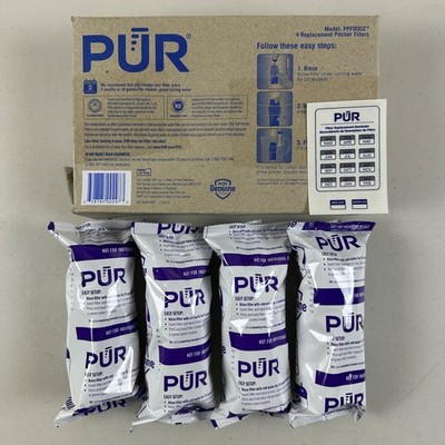4 PACK PUR PPF900Z4 Water Pitcher & Dispenser Replacement Filters New Sealed