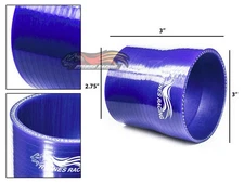 3" To 2.75" Silicone Hose/Turbo/Intake/Intercooler Pipe Coupler BLUE For RAM