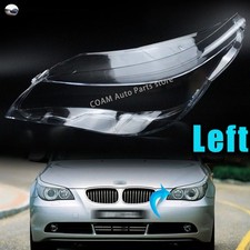 Cubierta de lente de faro izquierdo para BMW Serie 5 E60 E61 530i 525i 04-07 luz de faro