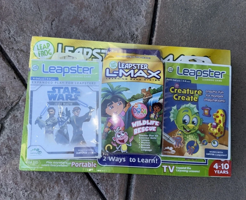Leapfrog LEAPSTER L-MAX Sistema de Juego de Aprendizaje Portátil ¡con 3 juegos! Foto 2 de 4