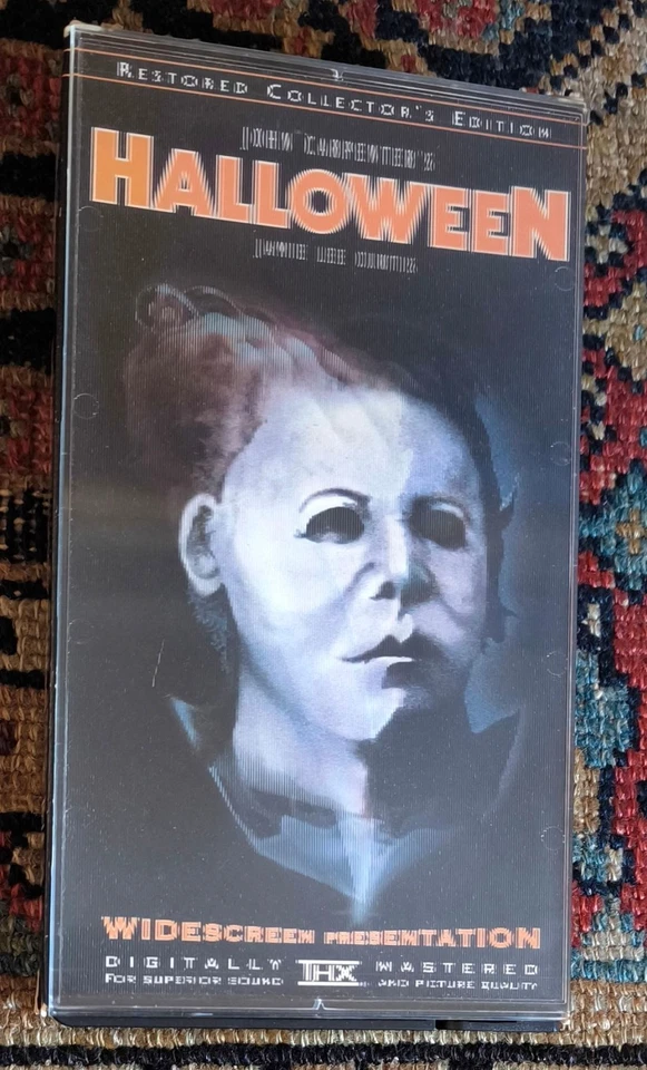 Halloween VHS USA NTSC Anchor Bay Lenticular Video + Promo Postcard Carpenter - Image 2 of 4