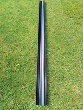 112mm Half Round Black PVC Gutter 2m Roof Rainwater Drainage Guttering