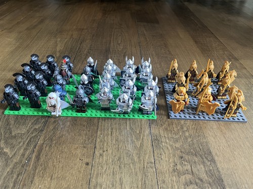 Lot Lego Lord of the Rings Uruk-hai Dwarf Mirkwood Elf Army Custom ...