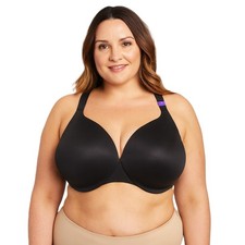 Catherines Intimates Womens Plus Size 52C Bra Black Full Coverage