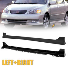 Pair Side Skirts Body Kit Lower For Toyota Corolla 2003 2004 2005 2006 2007 2008