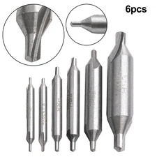 Multipurpose Center Drill Bits Set for Drilling Tough Materials 6 Pieces