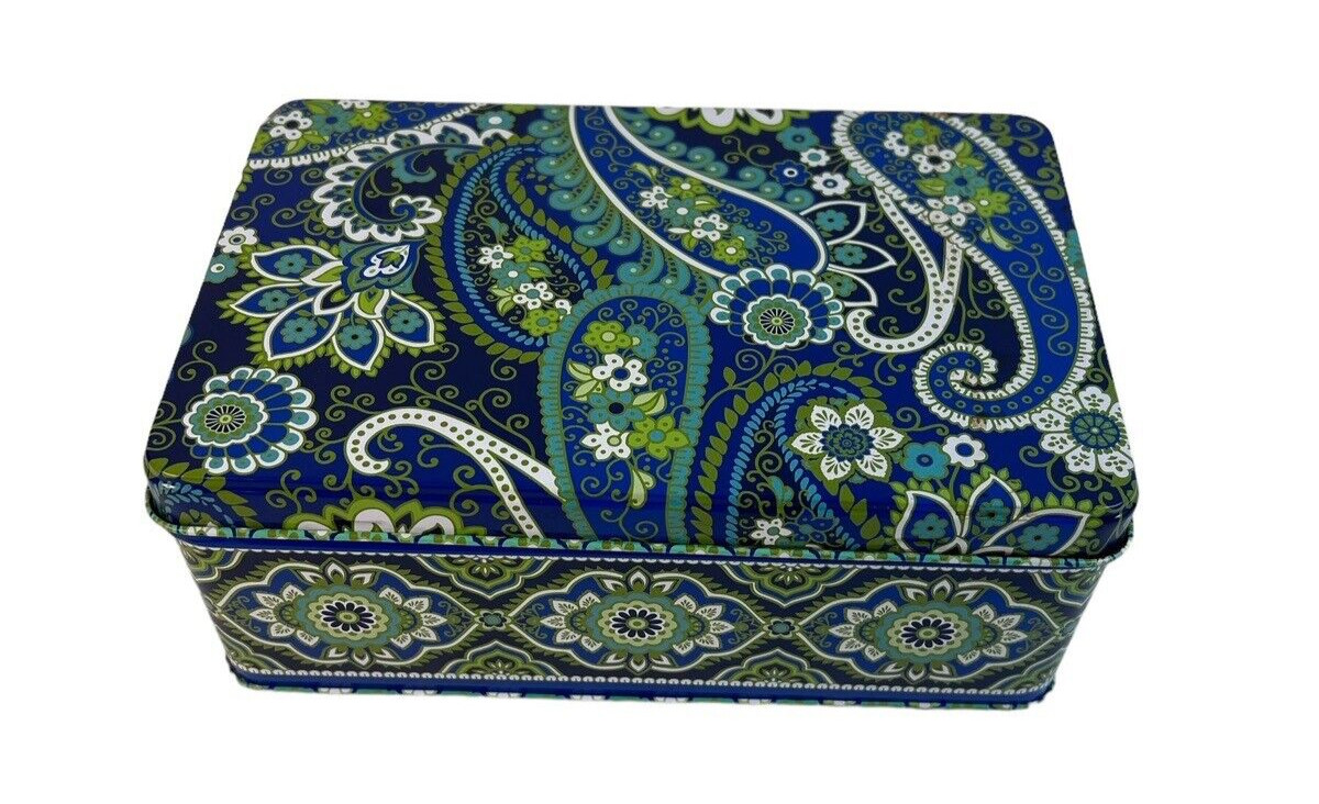 Vera Bradley Apron Gift Set Rhythm & Blues 2011 Metal… Gem