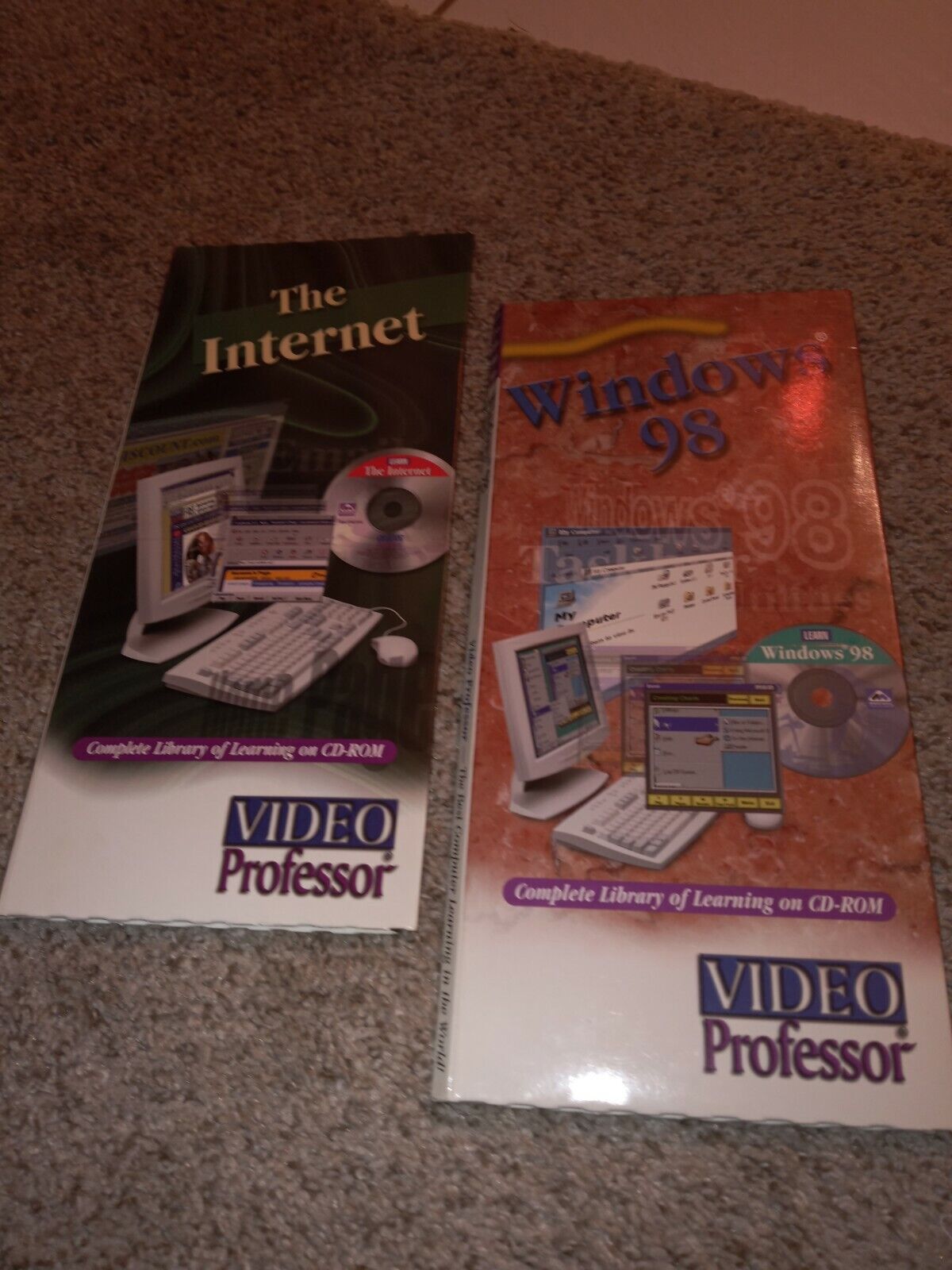 Windows 98  video professor & The internet video professor used
