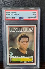 Marcus Allen 1983 Topps RC PSA 7 Centered Beauty Rookie Card #294