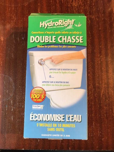 HydroRight Drop-in Dual-Flush Convert Kit HYR270C Toilet Save Water Easy Install - Picture 4 of 7