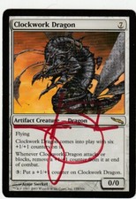Mirrodin  MTG  Clockwork Dragon  Signed  by Arnie Sweket