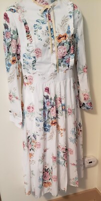 Jing Dian Jie Mei    Cottage Core,   Prairie Style Dress  New Size M