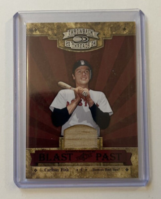 2004 Donruss Throwback Threads Blast from the Past #BP-5 Carlton Fisk /250 (Mem)