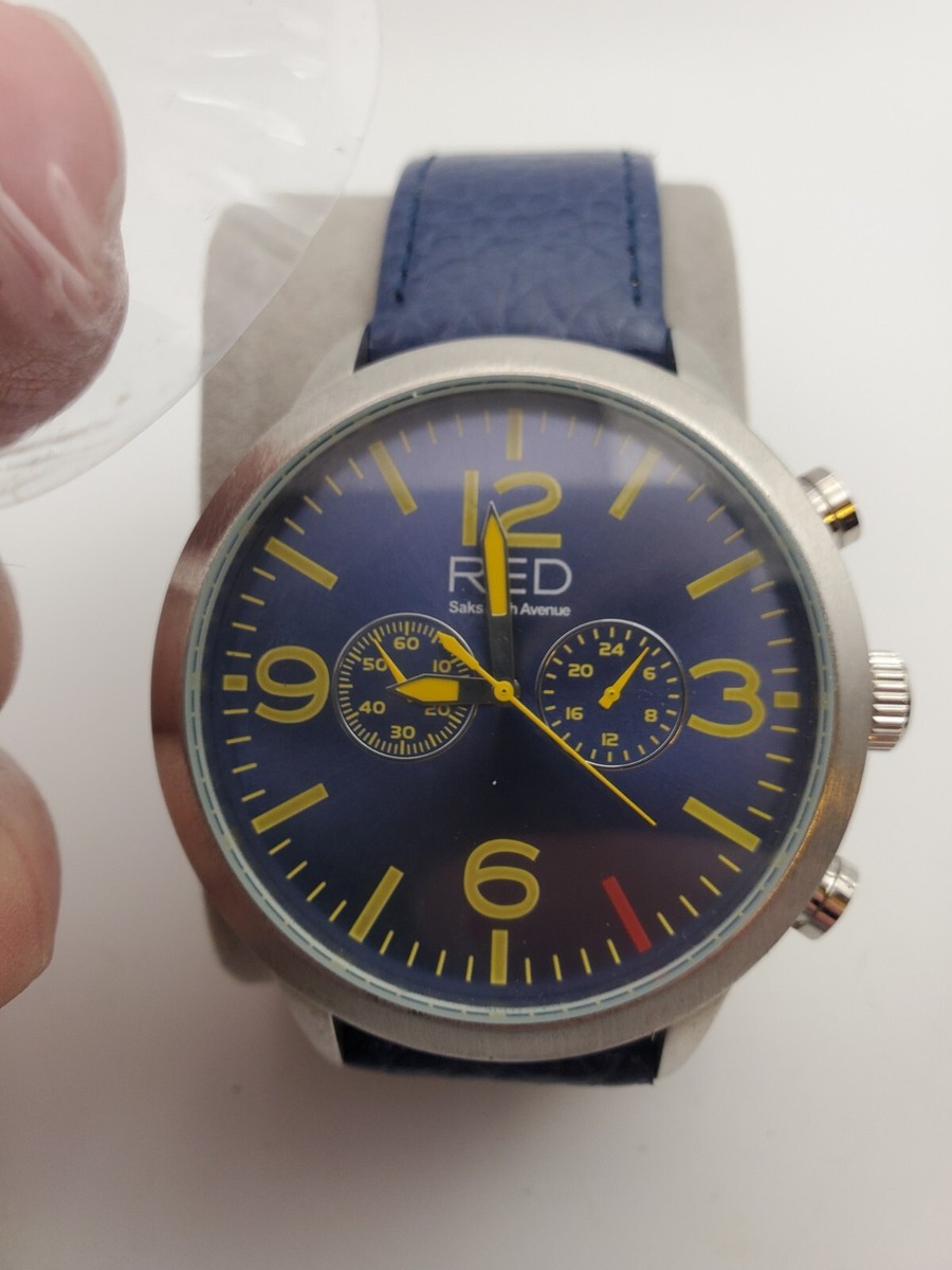 Men's Saks Fifth Avenue Red Chronograph K7