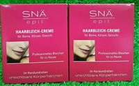 2X SnÄ Epil Haarbleichcreme Set KöRper Beine Gesicht Profess. Bleichen Versand0€