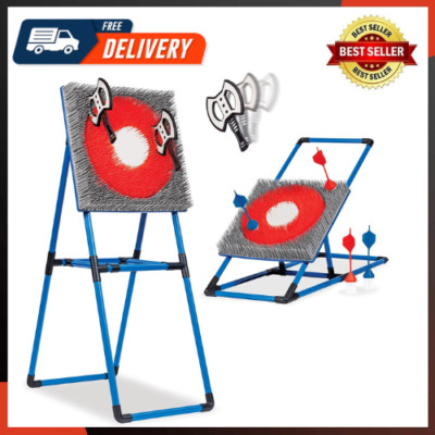 Eastpoint Axe Throw & Lawn Dart Target Sets Bristle Axe Throwing Target & 2-In-1