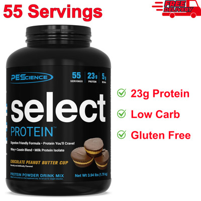 Chocolate Peanut Butter Protein Powder, 55 Servings, Low Carb & Fat, Gluten Free