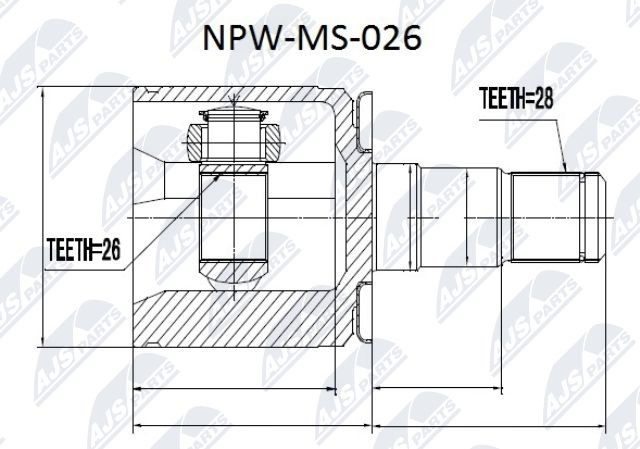 Fits NTY NPW-MS-026 Inner joint ⭐UK Stock⭐ - Image 6