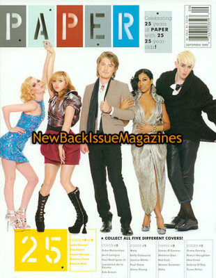 Paper 9/09,Lydia Hearst,Zoe Kazan,Melanie Fiona,Taylor Hanson,Patrick Wolf,NEW