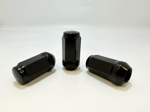32Pc Black 1/2-20 3/4" Hex Lug Nuts 2" Fits Dodge D200 Pickup B300 W200 - Picture 4 of 7