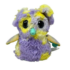 HATCHIMALS Mystery Elefly Fluffy VIDEO Interactive Purple Yellow Toy 6" Plush