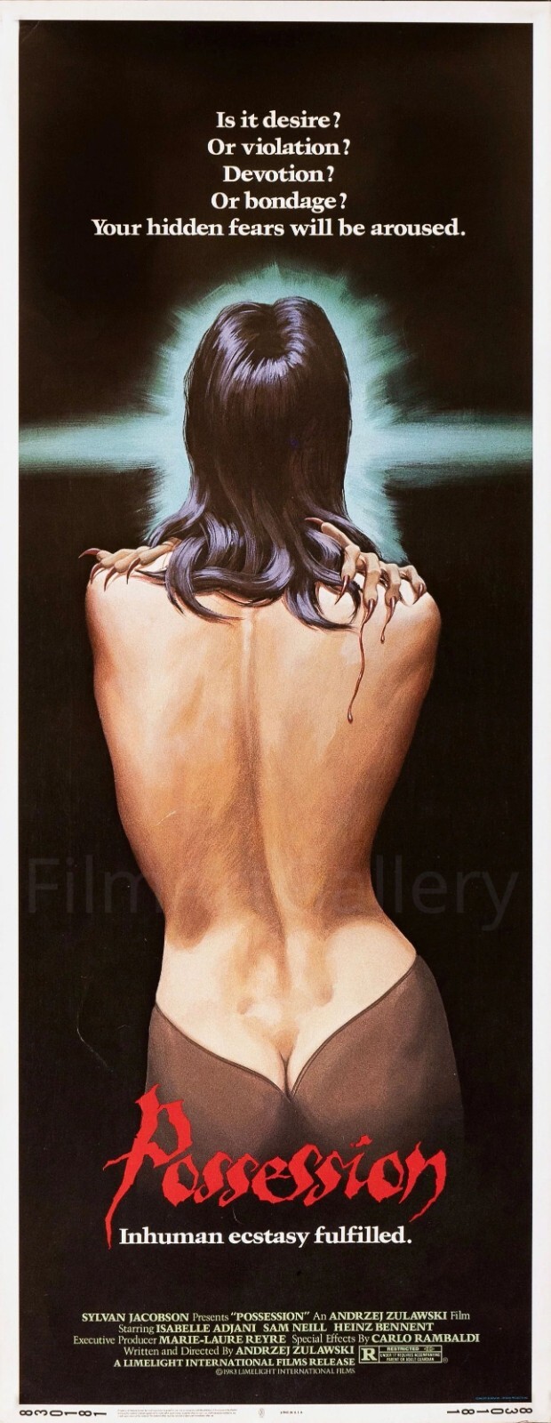 POSSESSION 1981 US insert poster print 14x36