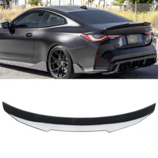 FOR 21-25 BMW G22 4 SERIES 430i M440i G82 M4 GLOSS BLACK TRUNK SPOILER PSM STYLE