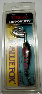Vintage Blue Fox Vibrax Minnow Spin Rainbow Trout  Spinner Lure 