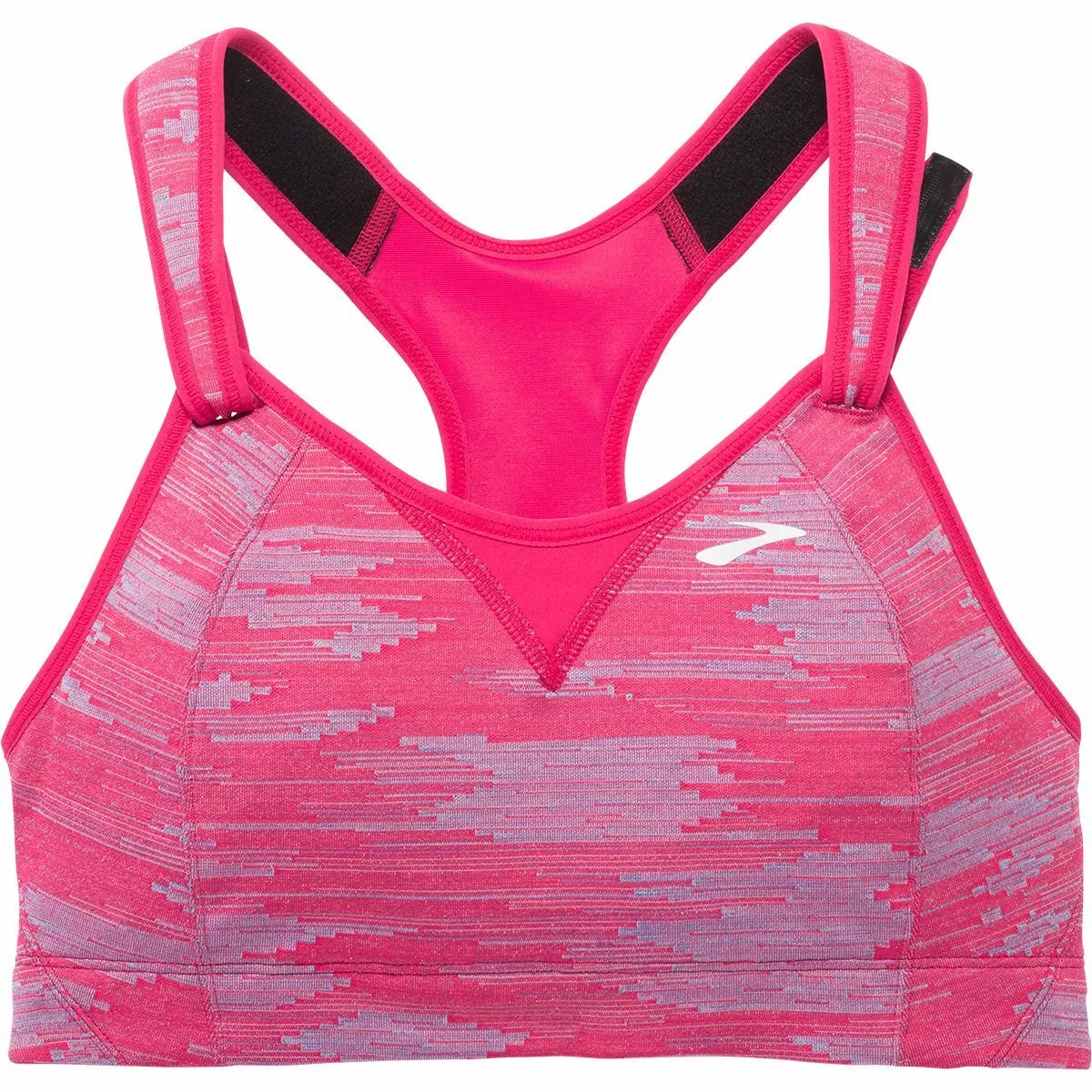 Brooks Rebound Racer High Impact Sports Bra, Dahlia Ikat Jacquard ( 30C )