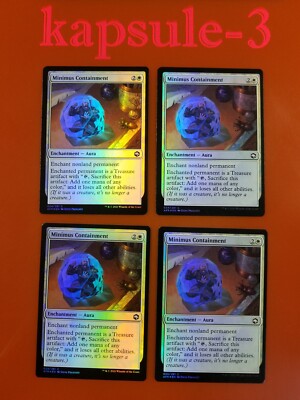4x Minimus Containment | FOIL | Forgotten Realms | MTG Magic Cards